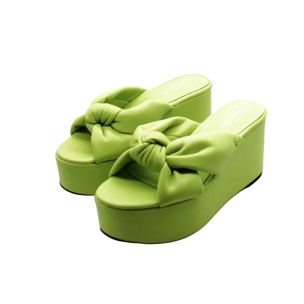 Circus by Sam Edelman Green Wedge Sandals - Picture 3 of 8